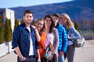 Image showing happy students group