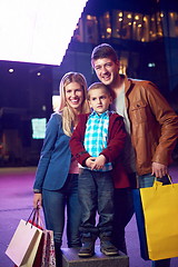 Image showing Group Of Friends Enjoying Shopping