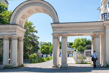 Image showing Columns with arch. Kaliningrad. Russia