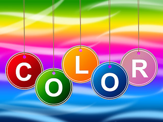 Image showing Paint Colorful Means Colours Multicolored And Multicoloured