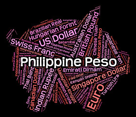 Image showing Philippine Peso Means Worldwide Trading And Banknote