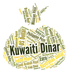 Image showing Kuwaiti Dinar Represents Currency Exchange And Currencies