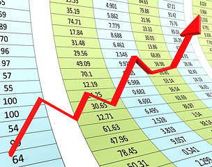 Image showing Progress Graph Means Financial Report And Diagram