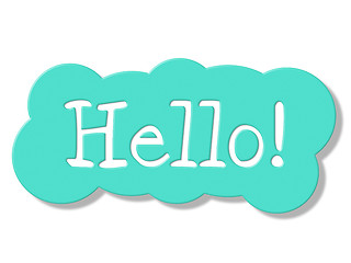 Image showing Hello Sign Shows How Are You And Display