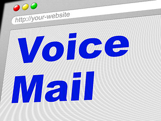 Image showing Voice Mail Represents Message System And Communicate