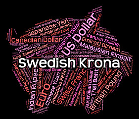 Image showing Swedish Krona Indicates Foreign Exchange And Coinage
