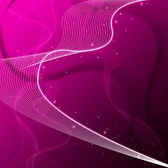 Image showing Purple Web Background Means Wavy Pattern And Stars\r
