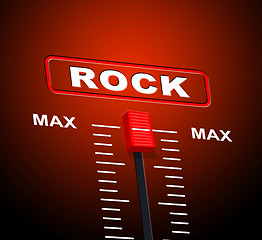 Image showing Rock And Roll Indicates Acoustic Sound And Audio