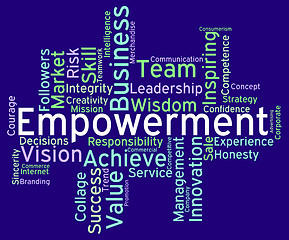 Image showing Empowerment Words Indicates Spur On And Empowering