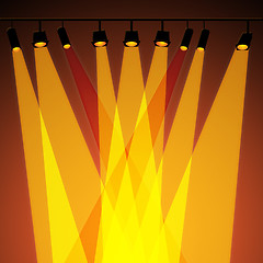 Image showing Background Spotlight Represents Stage Lights And Abstract