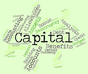 Image showing Capital Word Shows Fund Funding And Wordcloud