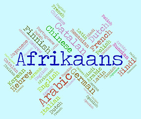 Image showing Afrikaans Language Indicates South Africa And Germanic