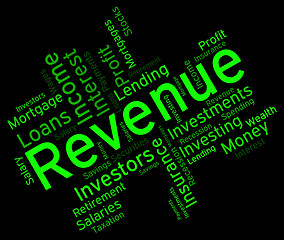 Image showing Revenue Word Represents Words Wordcloud And Revenues