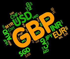 Image showing Gbp Currency Indicates Great British Pound And Currencies