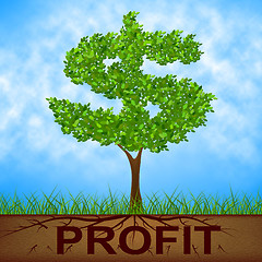 Image showing Profit Tree Shows United States And Banking