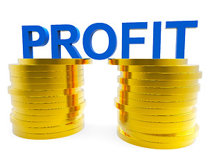 Image showing Business Profit Indicates Financial Profitable And Cash
