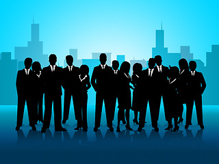 Image showing Business People Represents Cooperation Corporate And Meeting