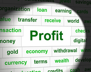 Image showing Revenue Profit Means Income Earn And Profits