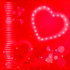 Image showing Glow Background Represents Heart Shape And Backgrounds