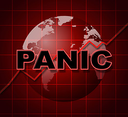 Image showing Panic Graph Represents Infograph Anxiety And Diagram