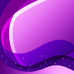 Image showing Purple Curves Background Means Swirly Lines And Sparkles\r