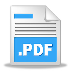 Image showing Pdf File Indicates Files Document And Folder