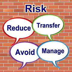 Image showing Risk Words Indicates Unstable Beware And Risky