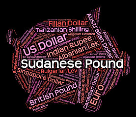 Image showing Sudanese Pound Means Currency Exchange And Coinage