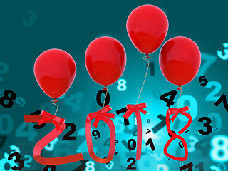 Image showing New Year Shows Twenty Eighteen And 2018