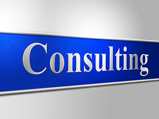 Image showing Consult Consulting Indicates Refer To And Ask