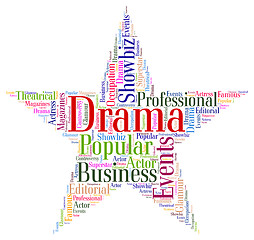 Image showing Drama Star Shows Production Wordcloud And Play