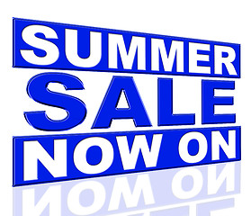 Image showing Summer Sale Means At This Time And Clearance