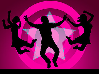 Image showing Excitement Disco Represents Nightclub Activity And Party