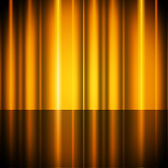 Image showing Yellow Curtains Background Shows Stage And Acting\r