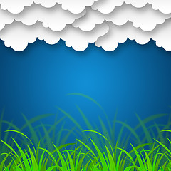 Image showing Cloudy Sky Background Means Cloudscape Or Stormy Landscape\r
