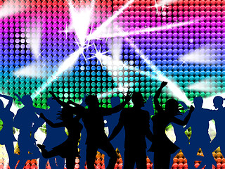 Image showing Disco Dancing Shows Nightclub Discotheque And Fun