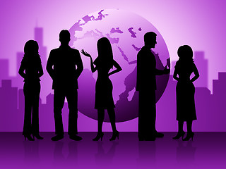 Image showing Business People Represents Globalization Corporate And Businessmen