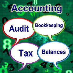 Image showing Accounting Words Means Balancing The Books And Auditor