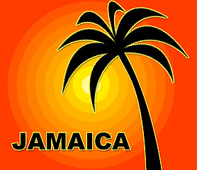 Image showing Jamaican Holiday Indicates Go On Leave And Summer