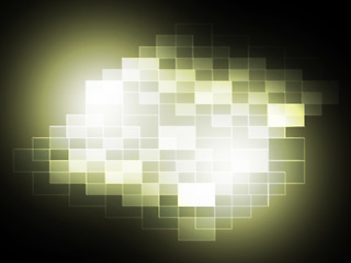 Image showing Blurry Pixel Light Spot Shows Modern Art Or Creativity\r