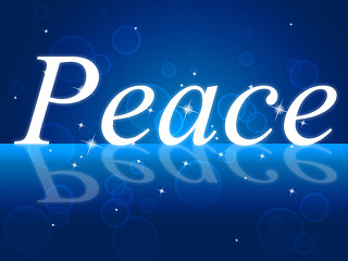 Image showing Peace Relaxation Represents Love Not War And Calm