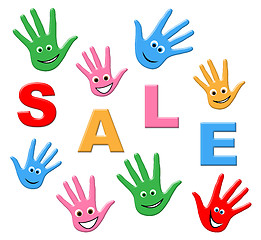 Image showing Sale Kids Indicates Youngsters Savings And Promotional