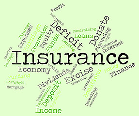 Image showing Insurance Word Indicates Covered Coverage And Contract