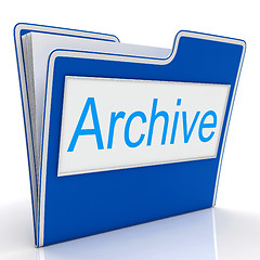 Image showing File Archive Represents Organized Paperwork And Organization