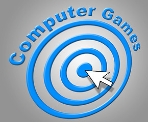 Image showing Computer Games Represents Www Online And Pc