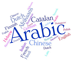 Image showing Arabic Language Shows Text Words And Translate