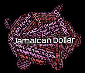 Image showing Jamaican Dollar Shows Foreign Exchange And Coinage