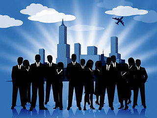 Image showing Business People Represents Executive Group And Businesspeople