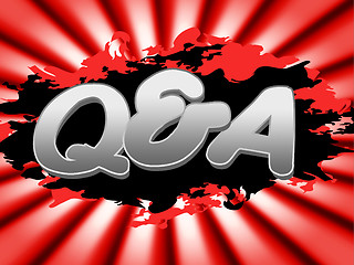 Image showing Q And A Means Frequently Asked Questions And Faqs