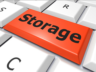 Image showing Data Storage Indicates Hard Drive And Archive